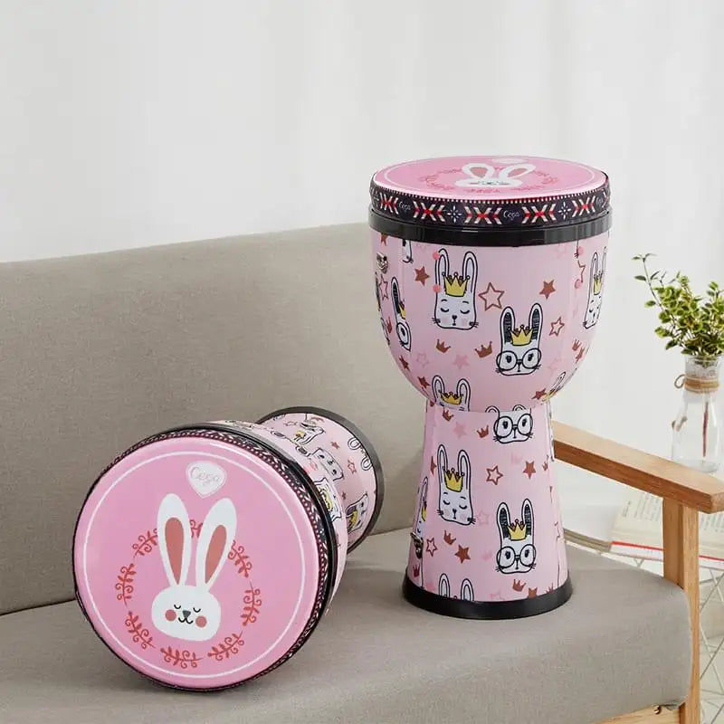Thumbnail: kids toy musical instrument cloth 8inch djembe african drums kid toy supplier