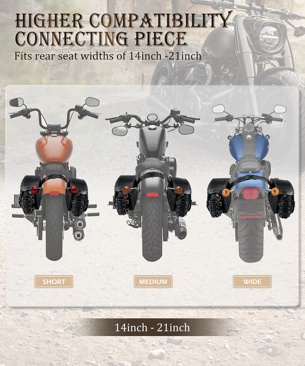 Miniatura: Motorcycle Saddlebags for Harley Davidson Touring Road King