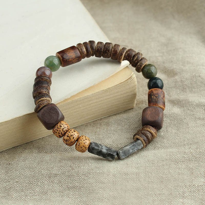 Thumbnail: Bracelet perlé Artisanat Personnalité Pierre naturelle