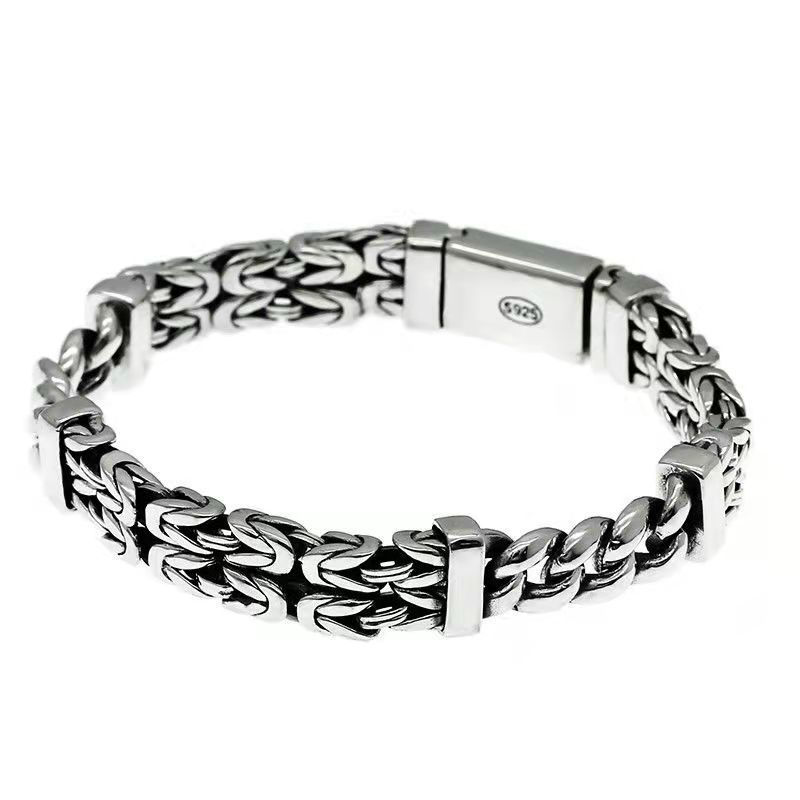 Miniatura: Double-row Keel Pattern Old Pure Bracelet