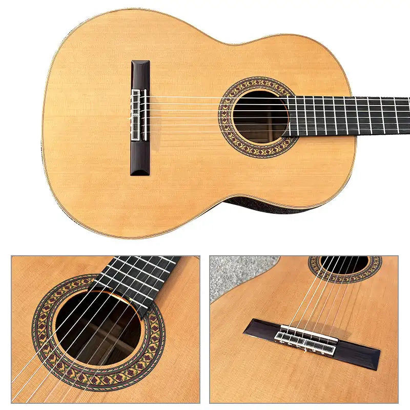 Thumbnail: China Aiersi brand Concert German solid cedar top handmade Nylon strings vintage