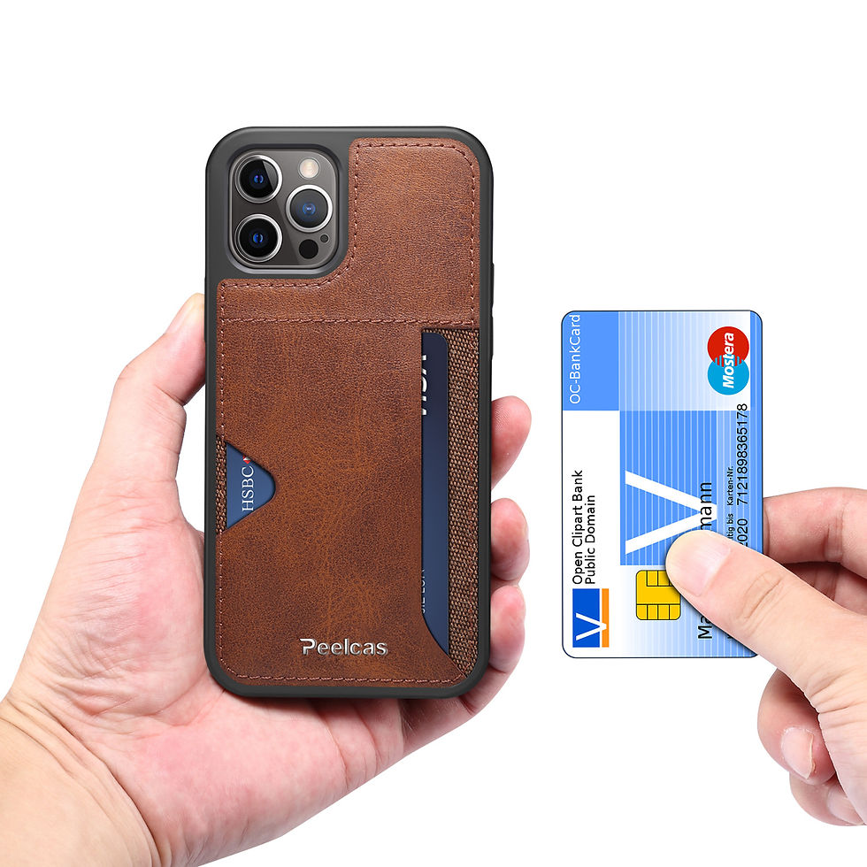 Miniaturbild: Phone  Business Back Leather Card Phone Case
