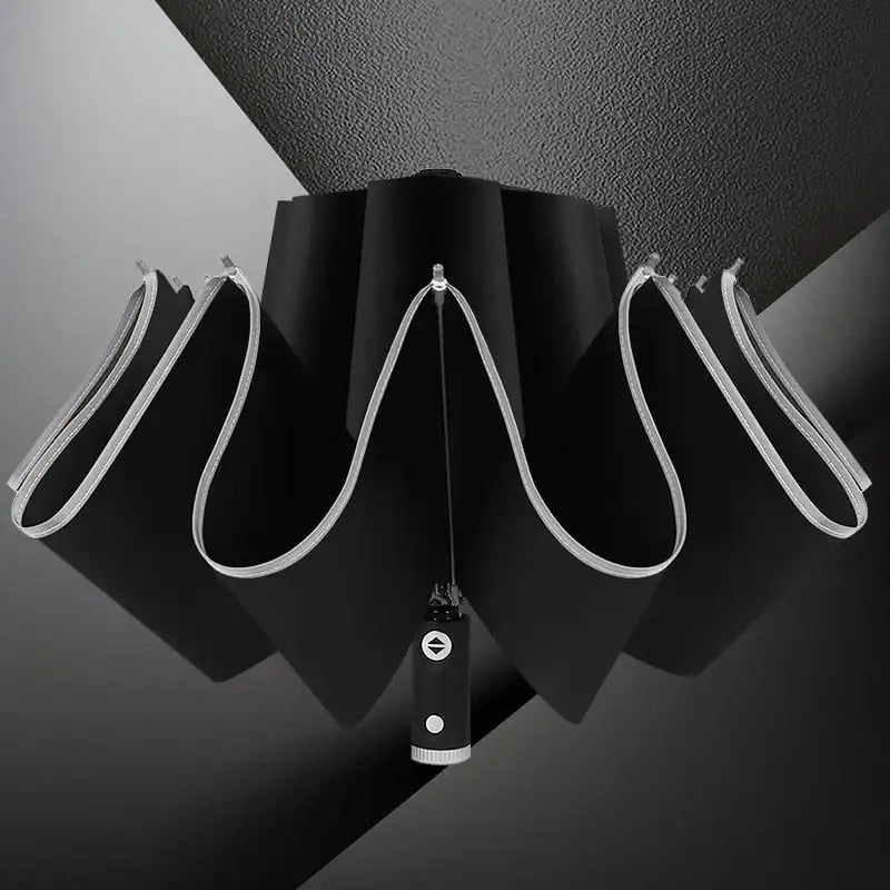 Thumbnail: LED pliant automatique pluie parapluie pluie femmes Parasol coupe-vent éclairage