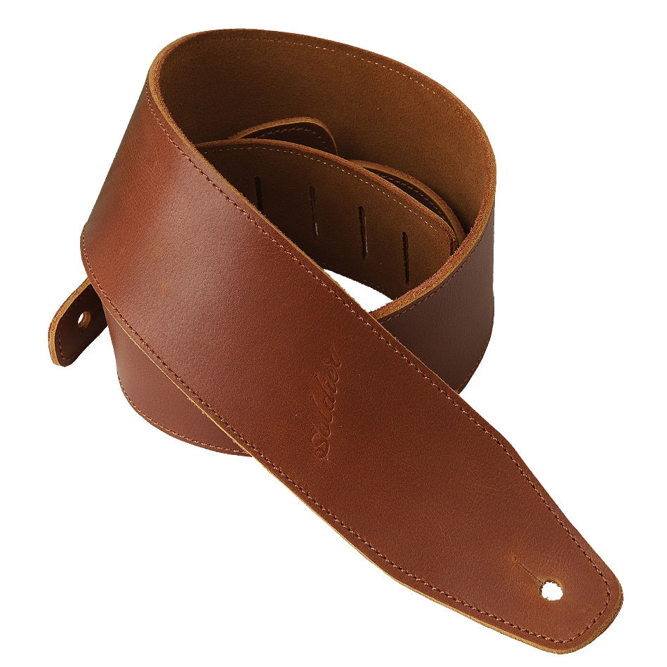 Thumbnail: Soldier Full Grain Leather Guitar Strap For Electric, Acoustic, and Bass Guitars