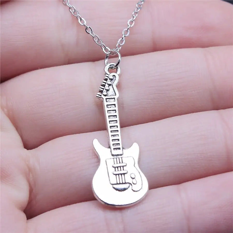 Thumbnail: 21 Styles New Fashion Music And Dance Necklace Drum Guitar Musical Note Micropho