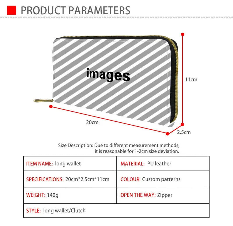 Thumbnail: Luxury Bags Women Handbags Cartoon Cats 3D Print PU Leather Handbag&Wallet