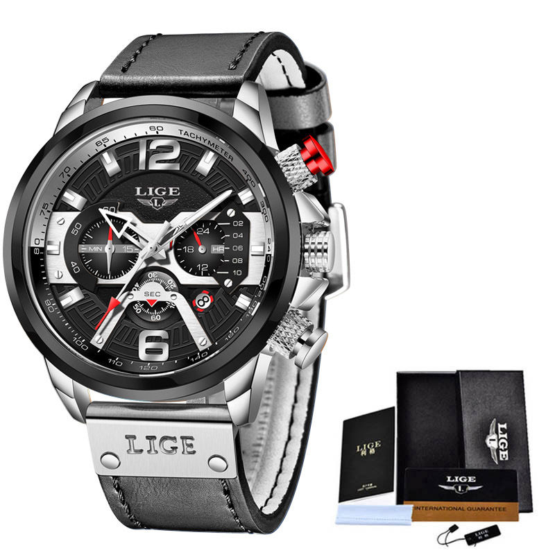 Thumbnail: Hommes de Quartz Montre Multifonction Sport Montre Étanche Montre