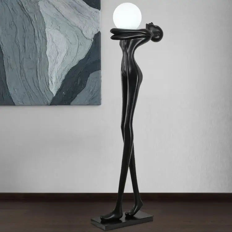 Μικρογραφία: Strong Winner Statue Light Abstract Art Sculpture Humanoid Abstract Holding Ball