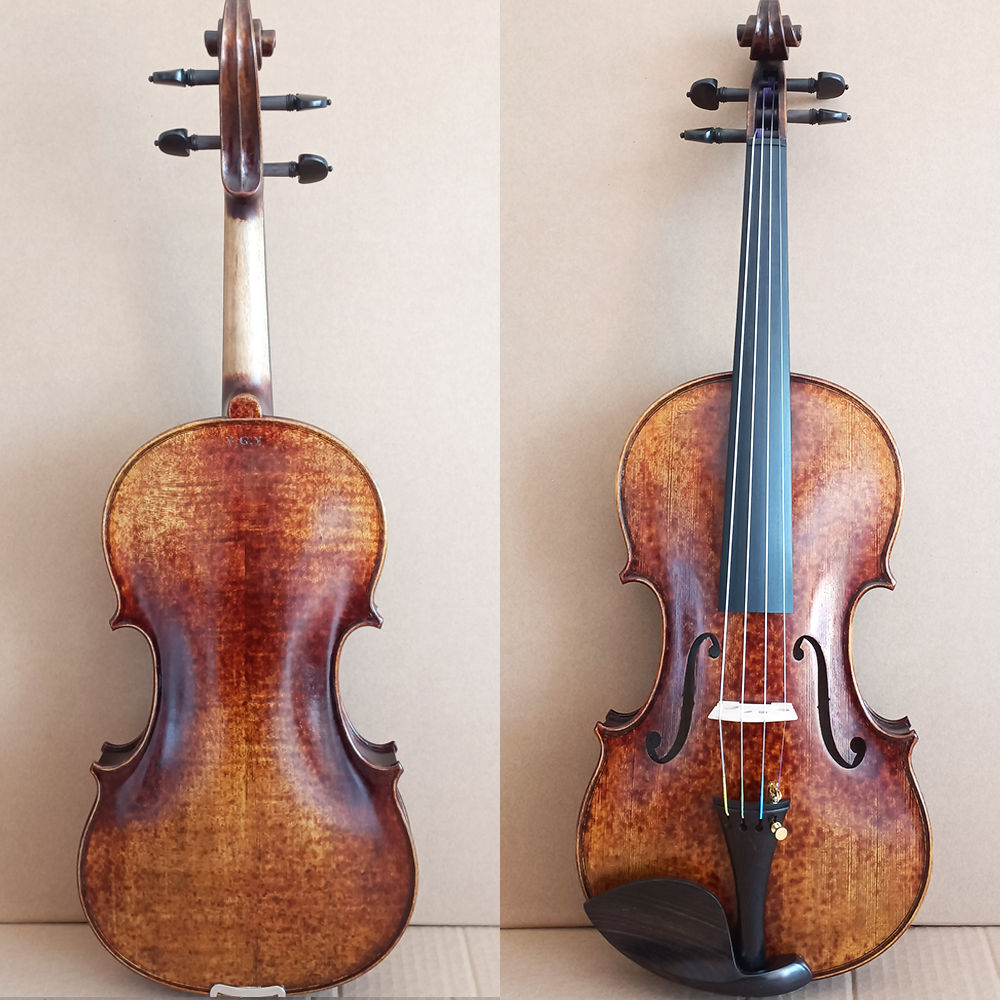 Exquisite workmanship good sound Guarneri model！All handmade Violin 4/4 Retro 