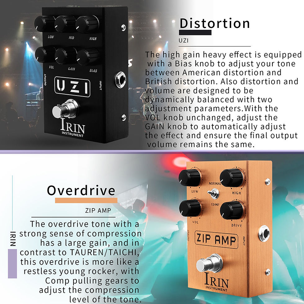 섬네일: IRIN Electric Guitar Pedal Overdrive Distortion Speakers Analog Classic British 