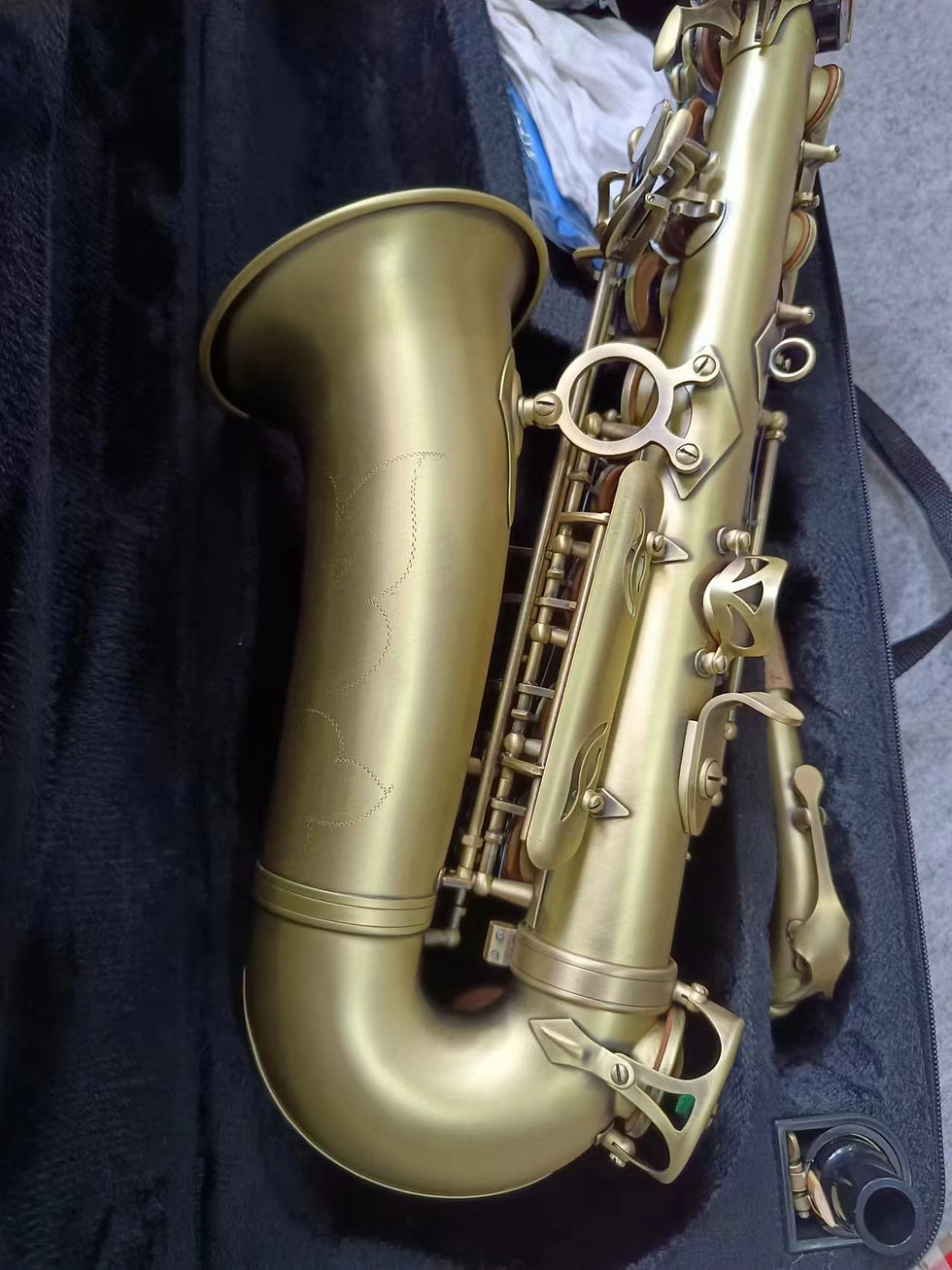 Miniatura: Alto Saxophone Reference Antique Copper Plated E-flat Professional Musical Instr