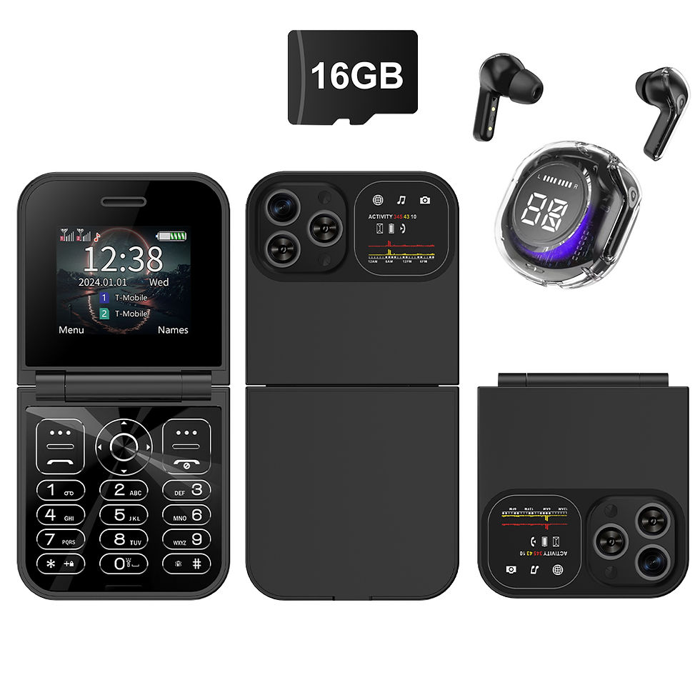 Thumbnail: SERVO F15 Mini New Flip Mobile Phone Dual SIM GSM Speed Dial Magic Voice Camera