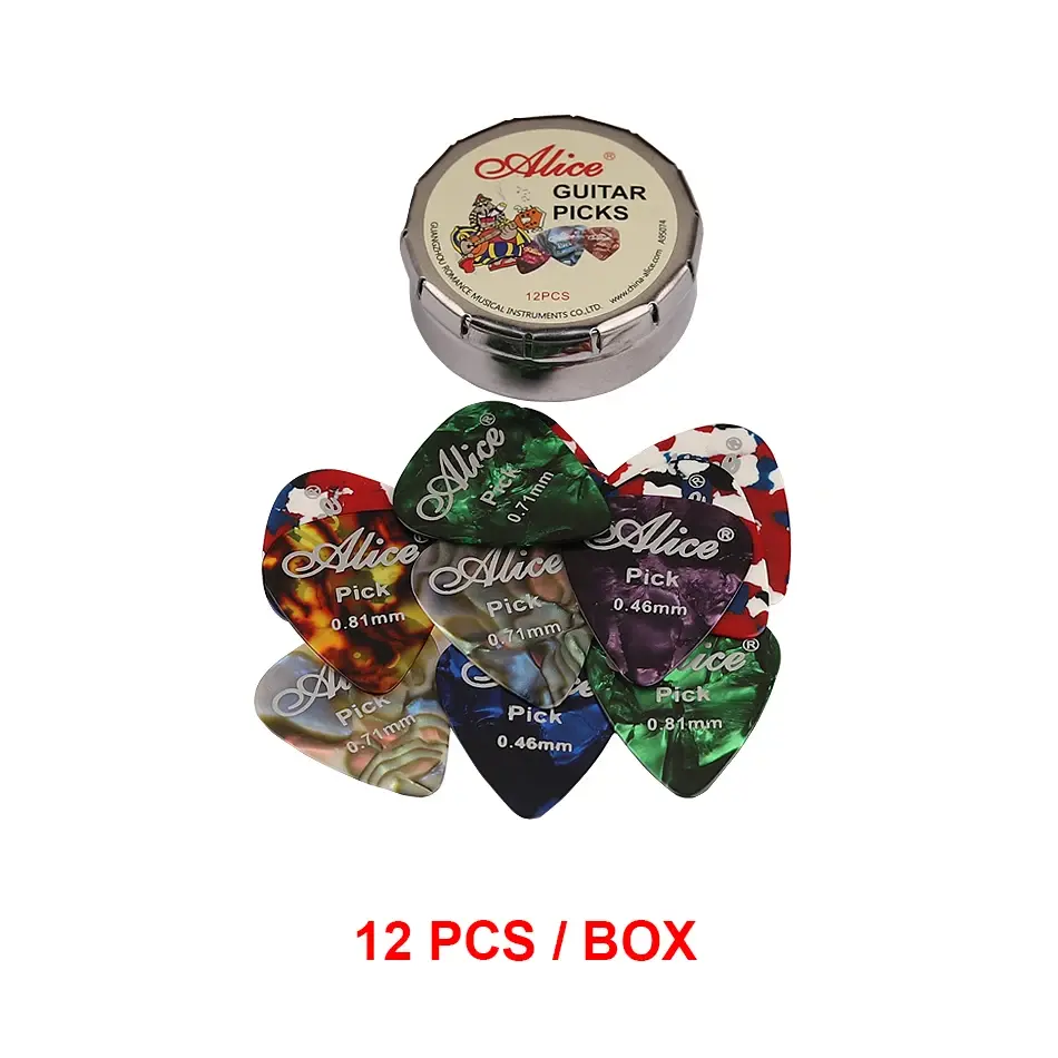 Miniature : Alice 24/20/12 Pcs Acoustic Electric Guitar Picks Plectrums