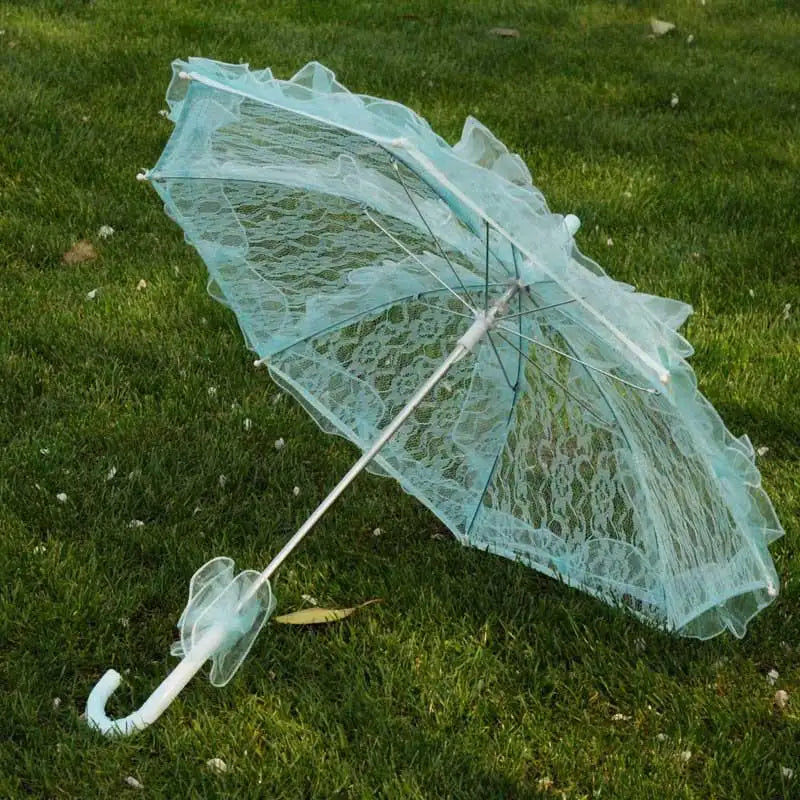 Miniaturebillede: Parapluie nuptial en dentelle coton brodé | 10 couleurs, parapluie en dentelle, 