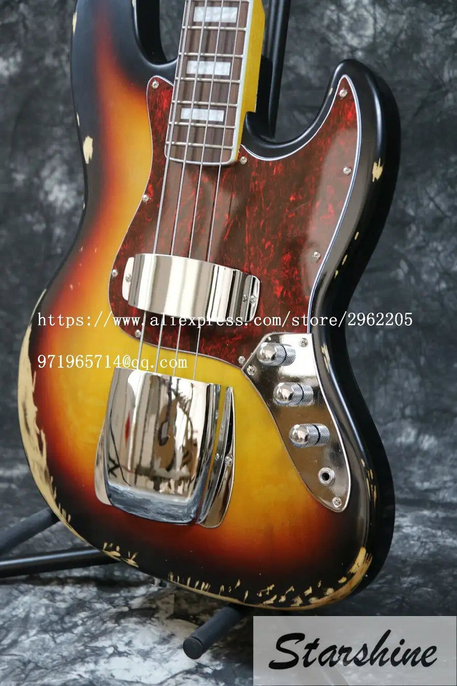 Thumbnail: New Design Relic  Electric Bass Guitar SR-037 1961 FD JAZZ 4 Strings SR-037 Reli
