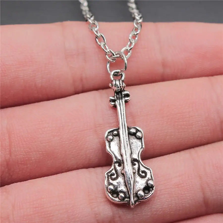 Thumbnail: 21 Styles New Fashion Music And Dance Necklace Drum Guitar Musical Note Micropho