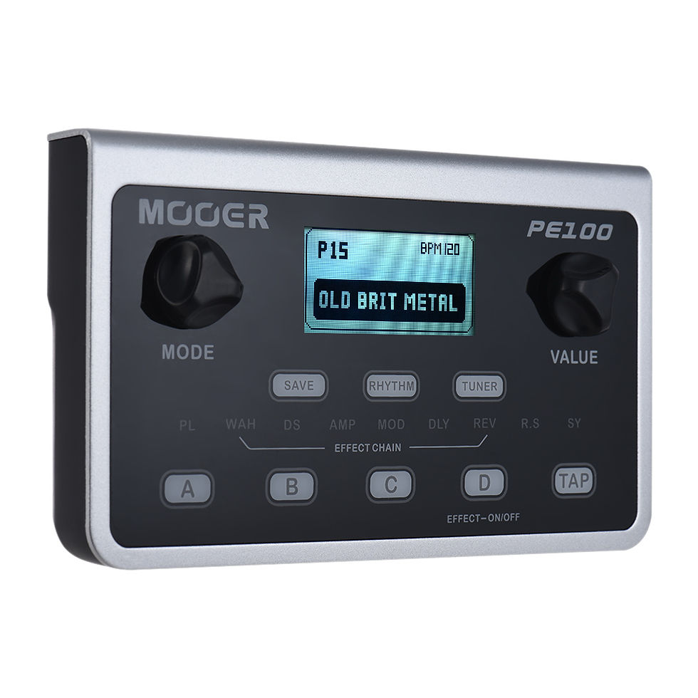 Miniatura: MOOER PE100 Portable Multi-effects Processor Guitar Effect Pedal 39 Effects 40 D