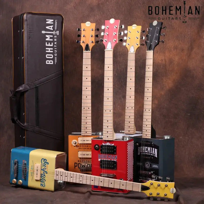 Miniaturebillede: Bohème Guitare Guitare Huile Peut Guitare Électrique-7 Modèles Disponibles
