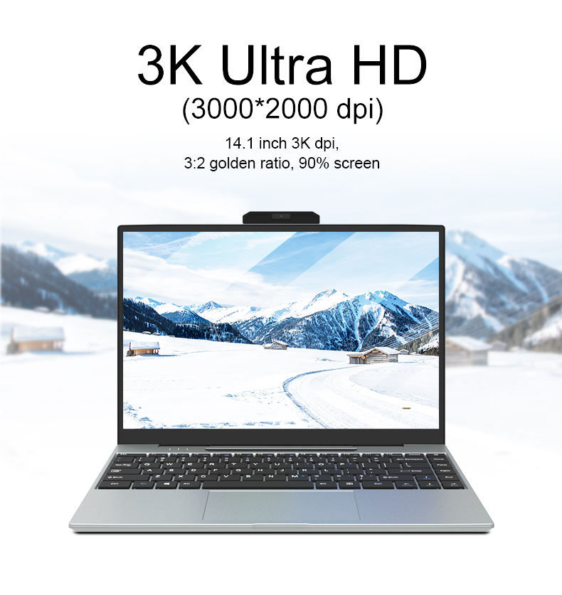 Thumbnail: Brand New Product 14 Inch Metal Laptop Newest Fhd Laptop for Business