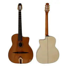 Μικρογραφία: Handmade Aiersi brand Maccaferri Petit Bouche Gypsy jazz Guitar for sale