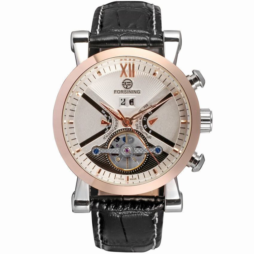 Thumbnail: Montre de Volant Hommes Automatique Mécanique Montre Ceinture