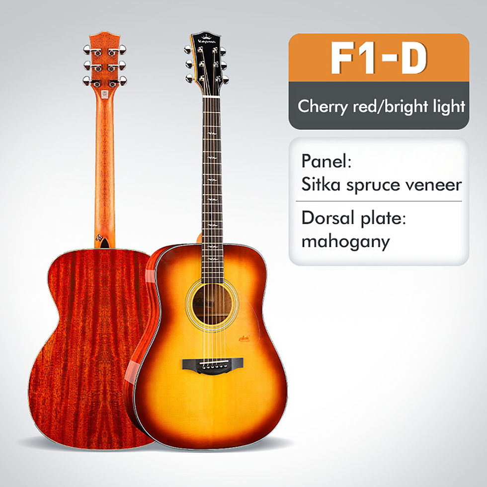 Thumbnail: Solid Top-Level Acoustic Guitar F1/F2-S1 With Vibration Pickup Professional Guit