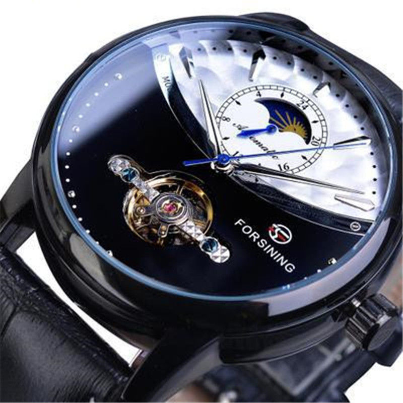 Thumbnail: Sinai Hollow Out Automatic Mechanical Men's Leisure Watch