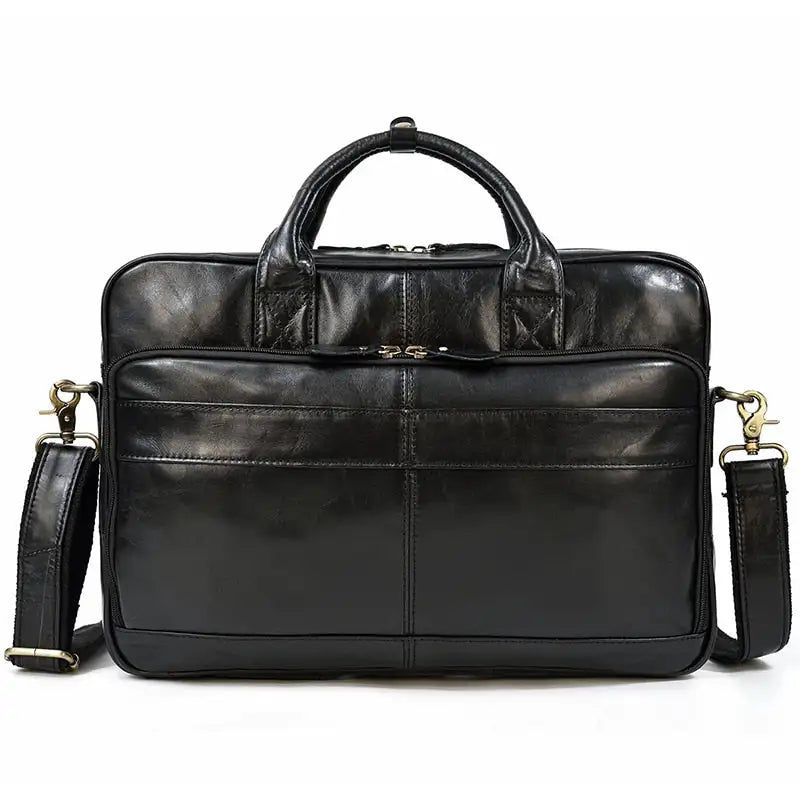 Pikkukuva: Luufan Genuine Leather Briefcase Bag for man fit for 14 inch PC Business Bag Vin