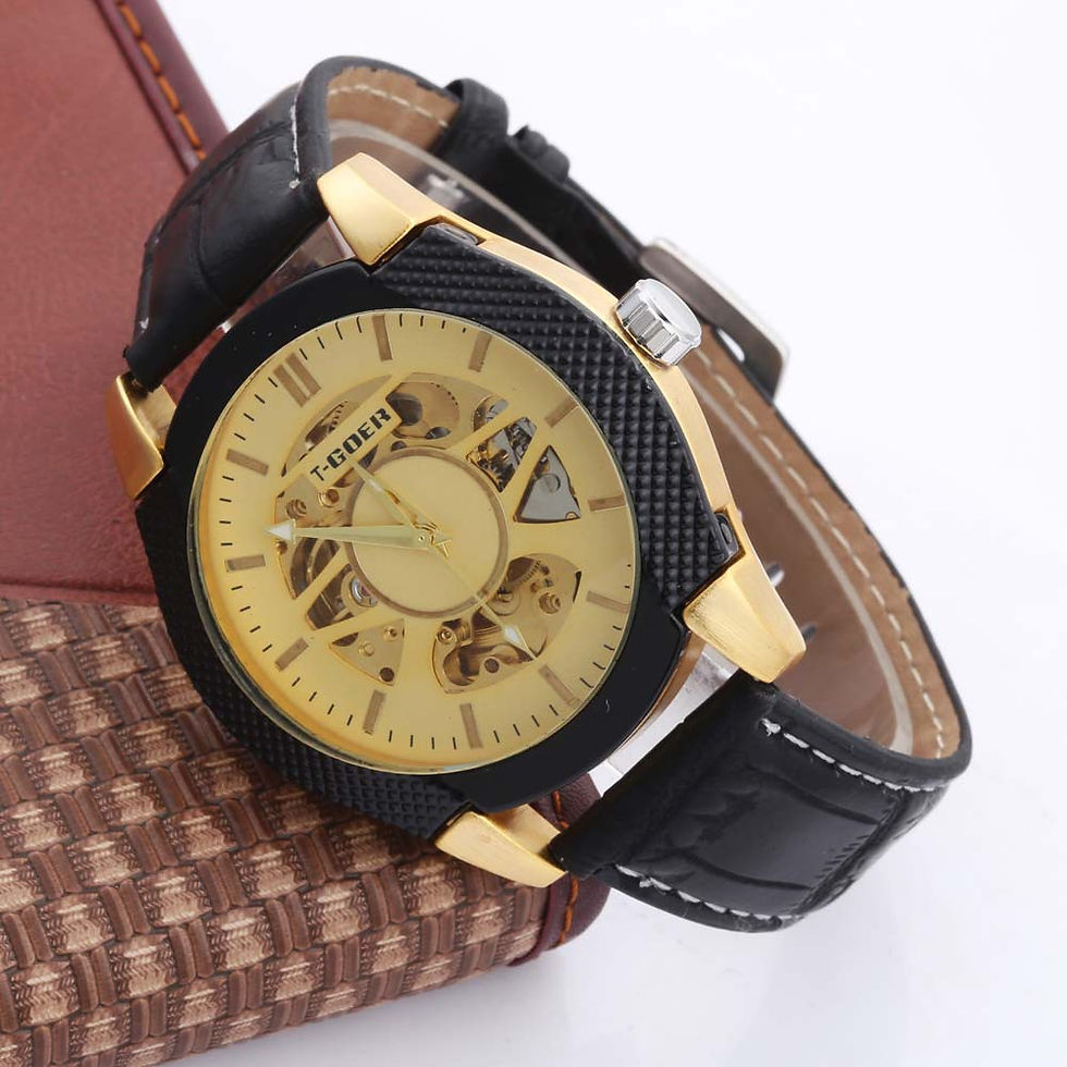 Thumbnail: Automatic Mechanical Watch Belt Leisure Sports Luminous Waterproof Watch