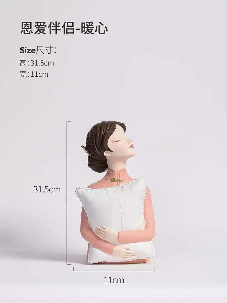 Μικρογραφία: Hot Selling Girls Birthday Gift Cute Resin Modern Bubble Girl Statue Crafts Orna