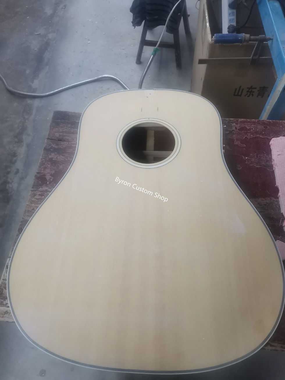 Miniatura: J45 style custom acoustic guitar slope-shoulder dark vintage sunburst acoustic g