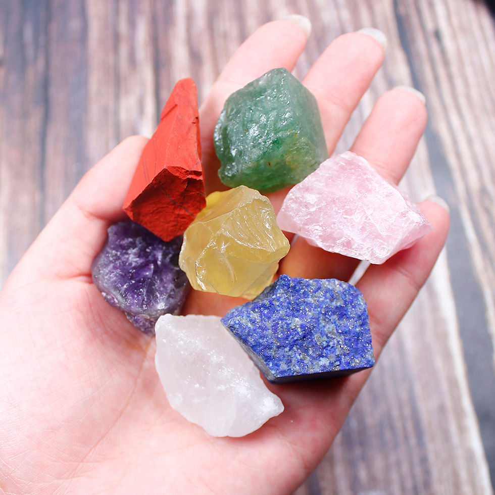 Miniatyrbild: Large Unpolished Ore Samples Of Natural Seven Color Crystal