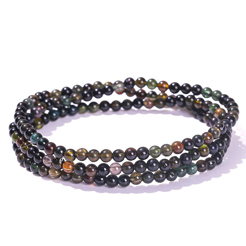 Miniatura: Bracelet multi-anneau noir naturel