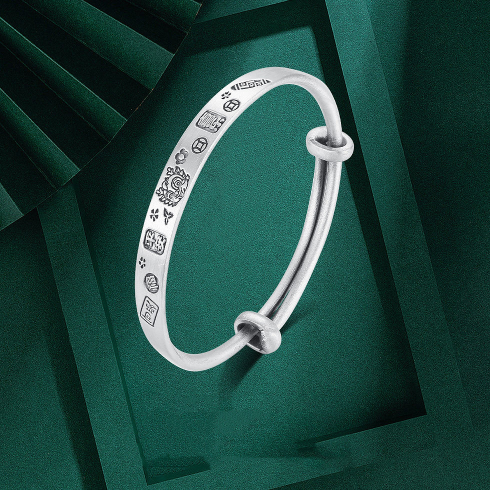 Miniatura: Bracelet en argent sterling dragon ornement