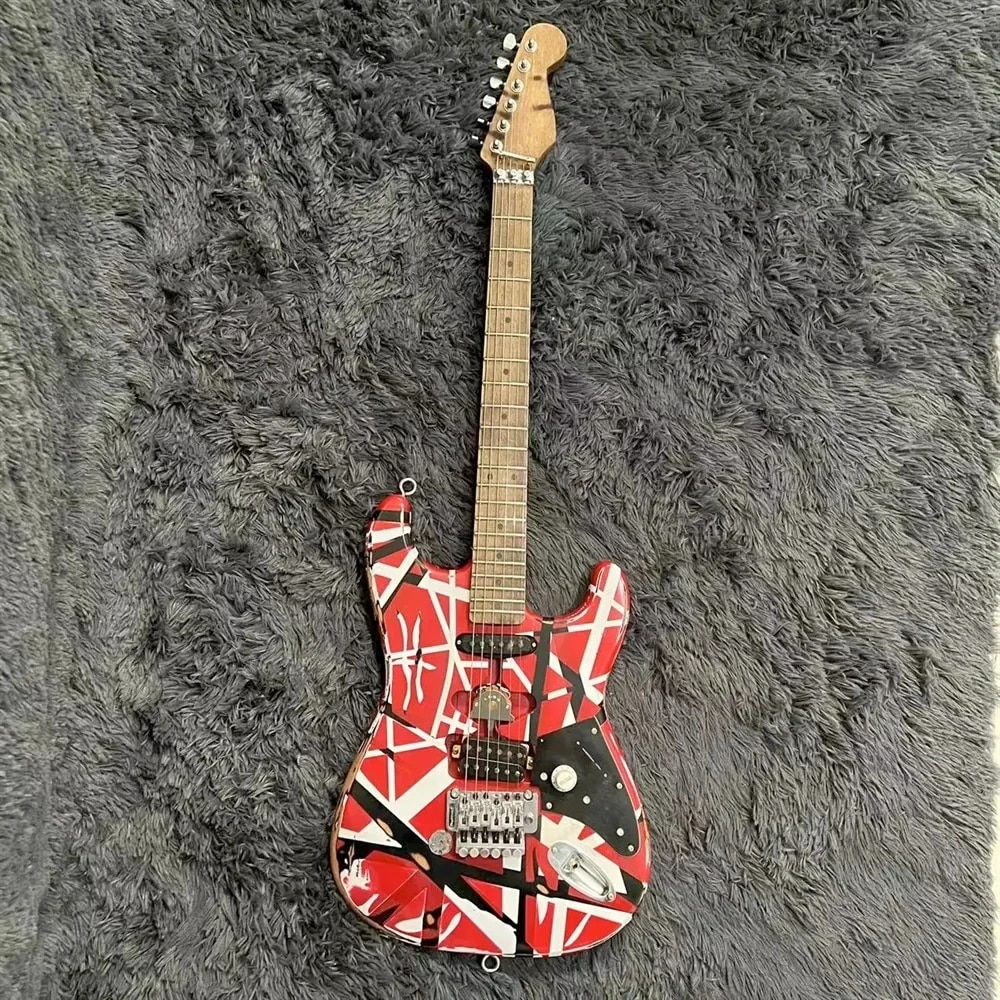 High Quality EVH Stripe Series Frankie Relic Guitar Free Shipping in Stock
