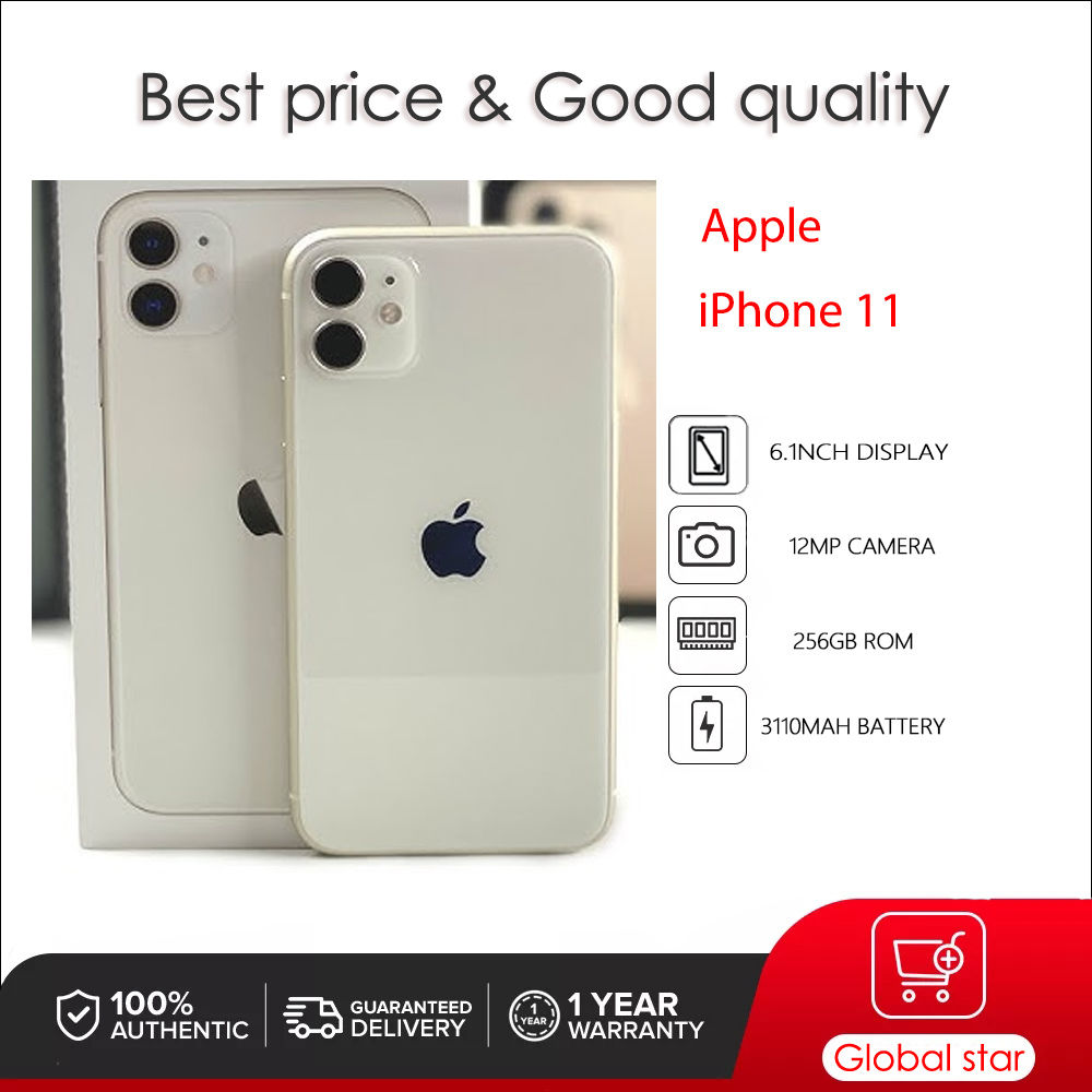 Original Apple iPhone 11 Face ID Unlocked Used IOS A13 6.1" 64/128/256GB ROM