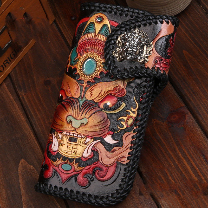 Thumbnail: Hand made leather carving Wallet