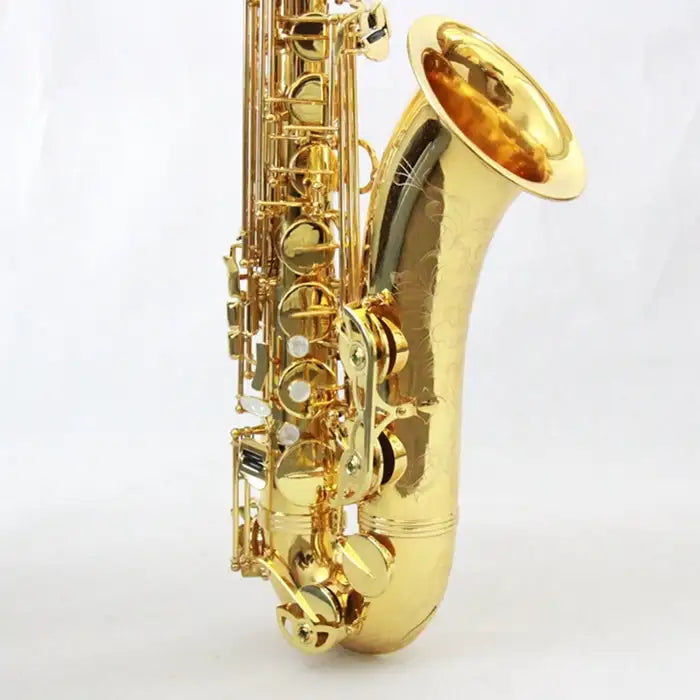 Miniatura: Professional Level Imported Spring And Pads Gold Lacquer Tenor Saxophone