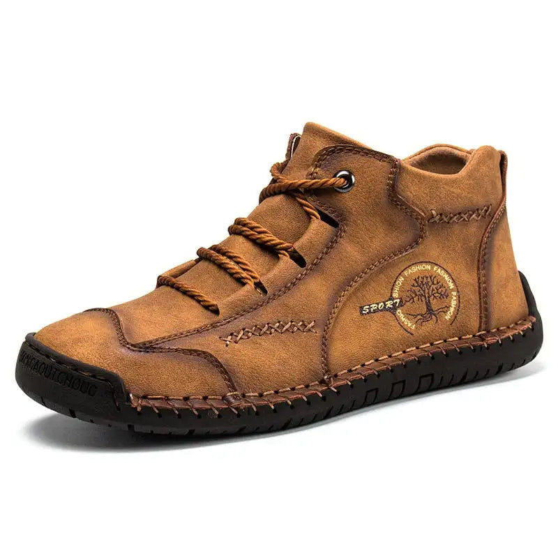 Thumbnail: Comfortable Casual Leather Shoes Men Sneakers Leather Loafers Handmade Men Shoe 