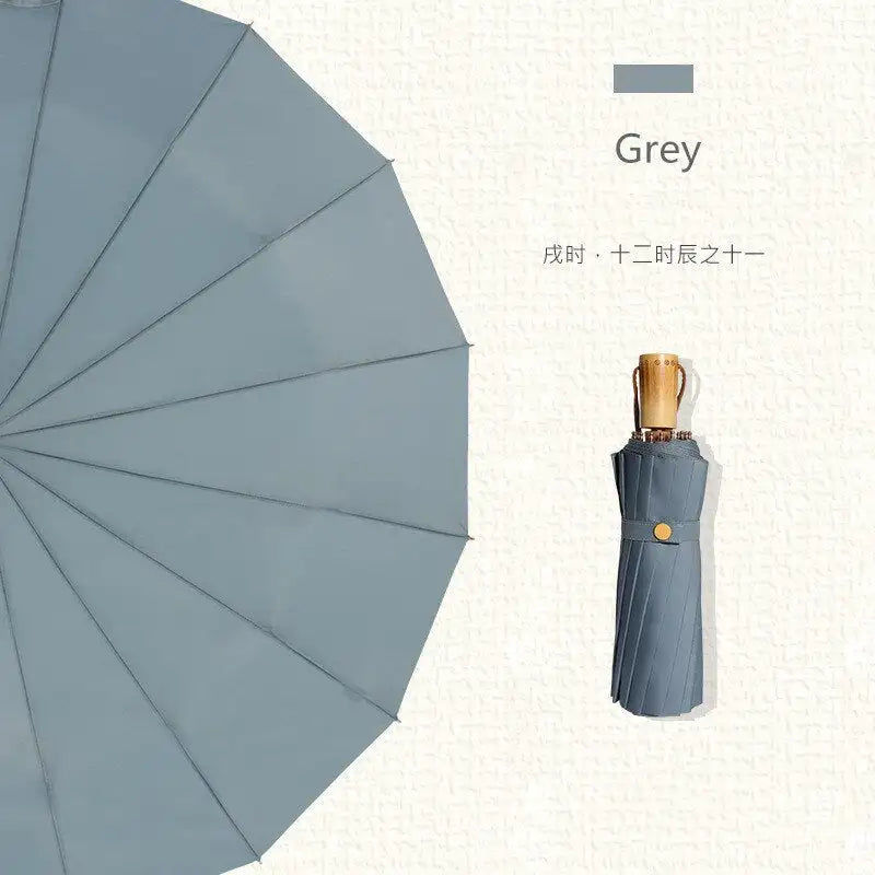 Miniaturebillede: Parapluie de pluie pour hommes | Parapluie, femme 16 os, robuste Style chinois, 