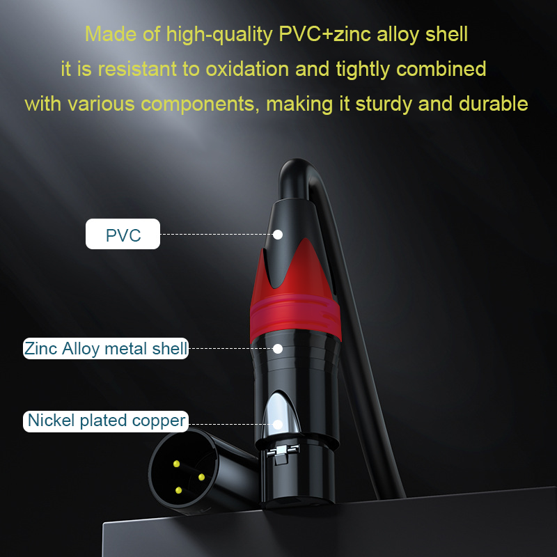 Μικρογραφία: DREMAKE 3-Pin XLR Balanced Cable Microphone for Cannon Plug XLR Cable Extension 