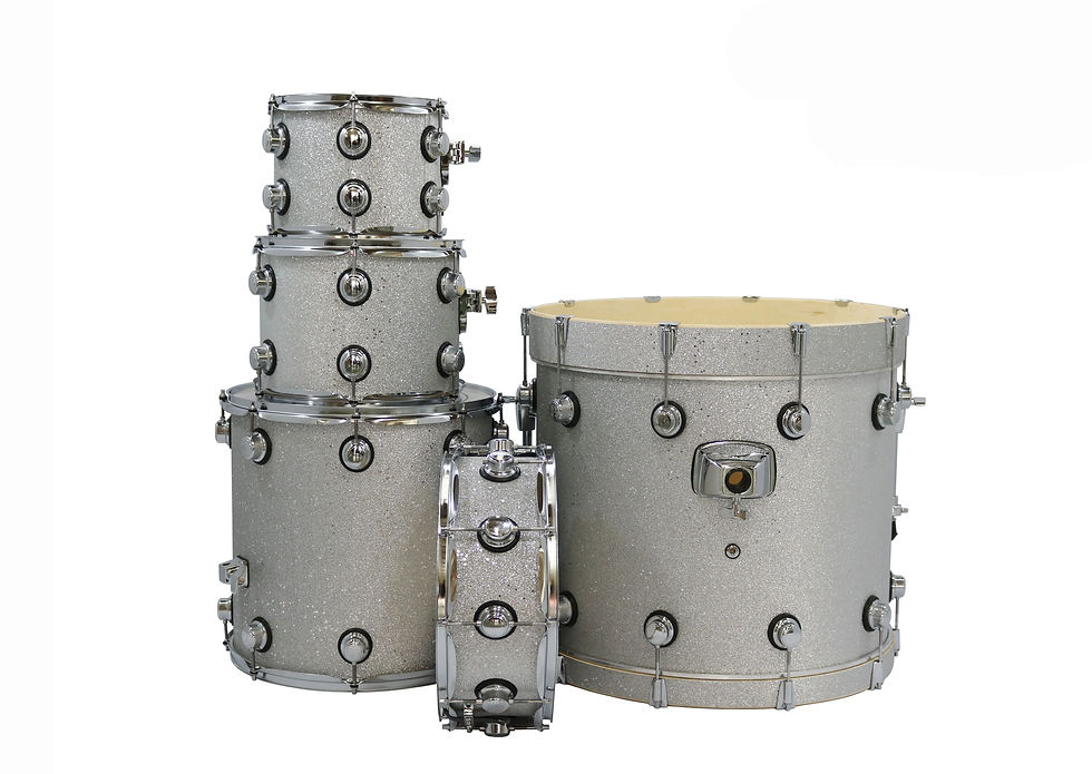Thumbnail: Hot Sale C2P Sparkling Wrapped Acoustic Drum Set Drum Kit