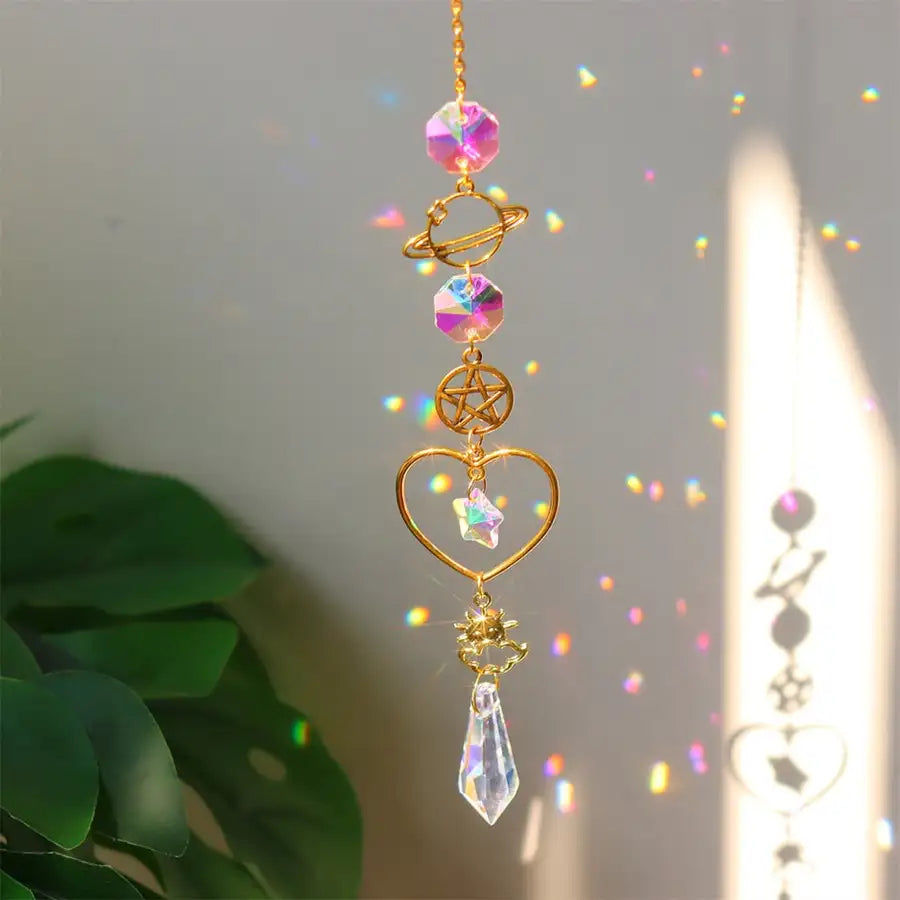 Miniatyrbild: Crystals Big Wind Chime Prism Sun Catchers Handmade Jewellery Pendant Garden Han
