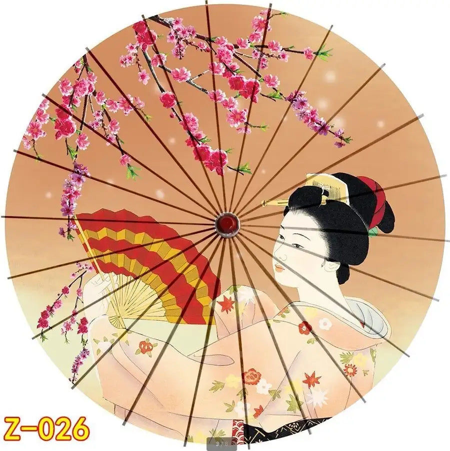 Miniaturebillede: Voiture pliant personnel soleil japonais chinois parapluie femmes classique huil