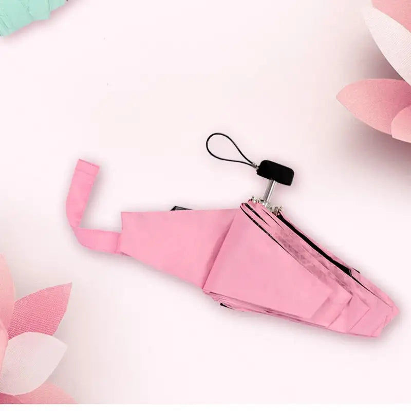 Thumbnail: Ultra léger 5 parapluie pliant, Mini parapluie de poche femmes UV petits paraplu