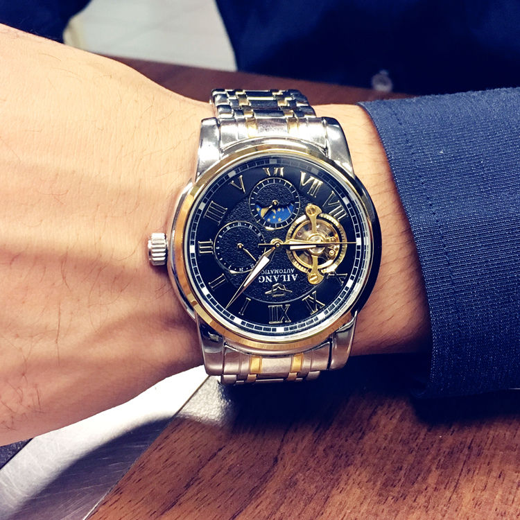 Miniatyrbild: Skeleton Tourbillon Automatic Mechanical Watch Men's