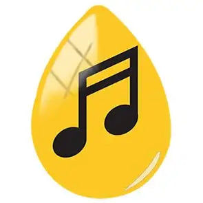 Thumbnail: JWEIJIAO Musical Instruments Piano Violin Pattern 18x25mm Tear Drop Shape Glass 