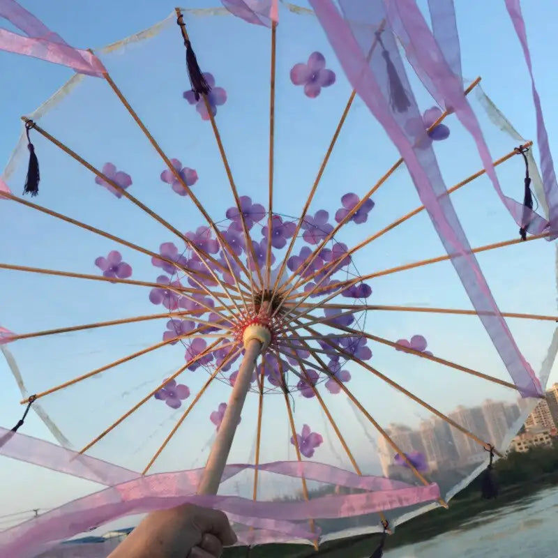 Miniatyrbild: Cosplay du japon parapluie chinois photographie de soie | Pétales Umberla Hanfu 