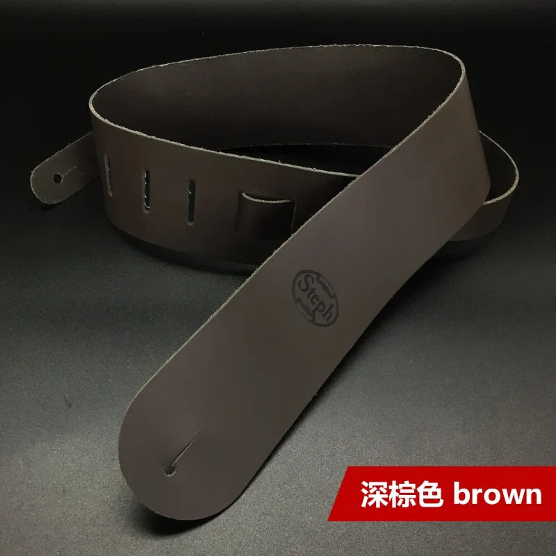 Μικρογραφία: Steph Handmade B-201 Basic Genuine Leather Guitar Strap, Made in Canada