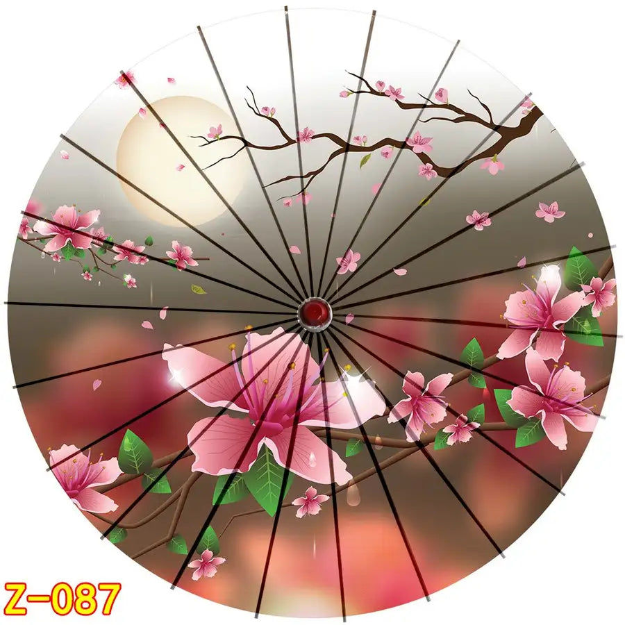 Miniaturebillede: Voiture pliant personnel soleil japonais chinois parapluie femmes classique huil